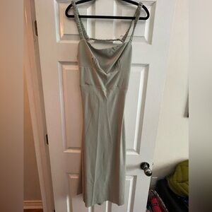 Abercrombie and Fitch Sage Green Slip Dress